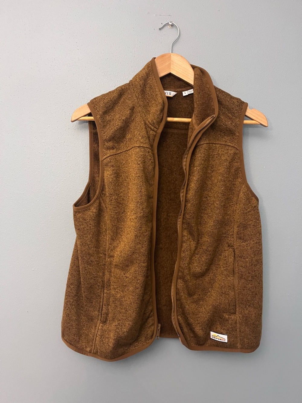 Orvis Sweater Knit Zip-Front Fleece Vest